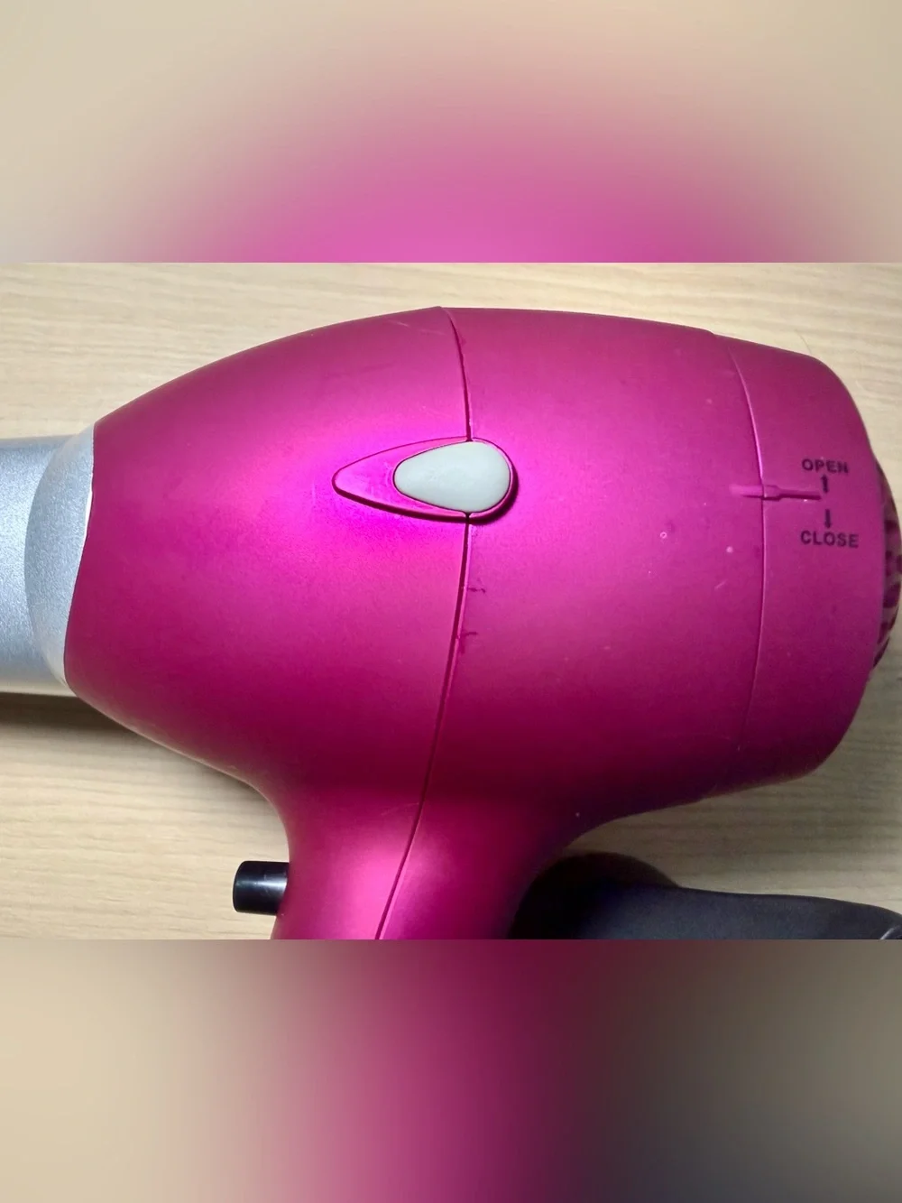 CHI Pink Hair Dryer Concentrator Attachment Model GF8007 1500W Low EMF